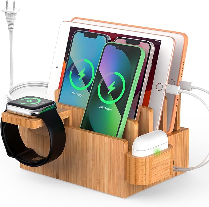 Pezin & Hulin Bamboo Charging Station by Pezin+%26+Hulin