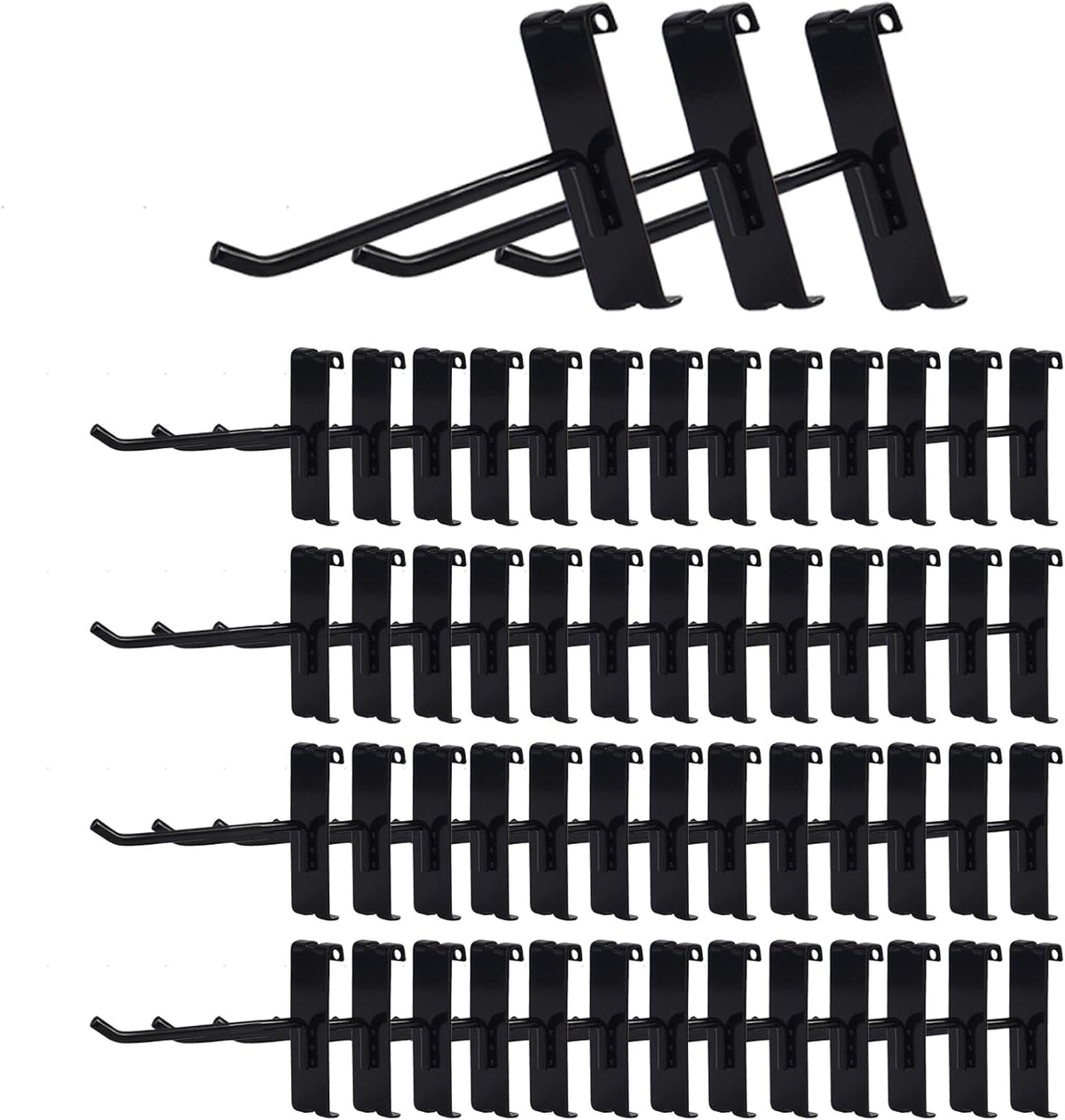 Gridwall Hooks 4 Inch,50PC Display Hooks for Grid Wall, Heavy Duty