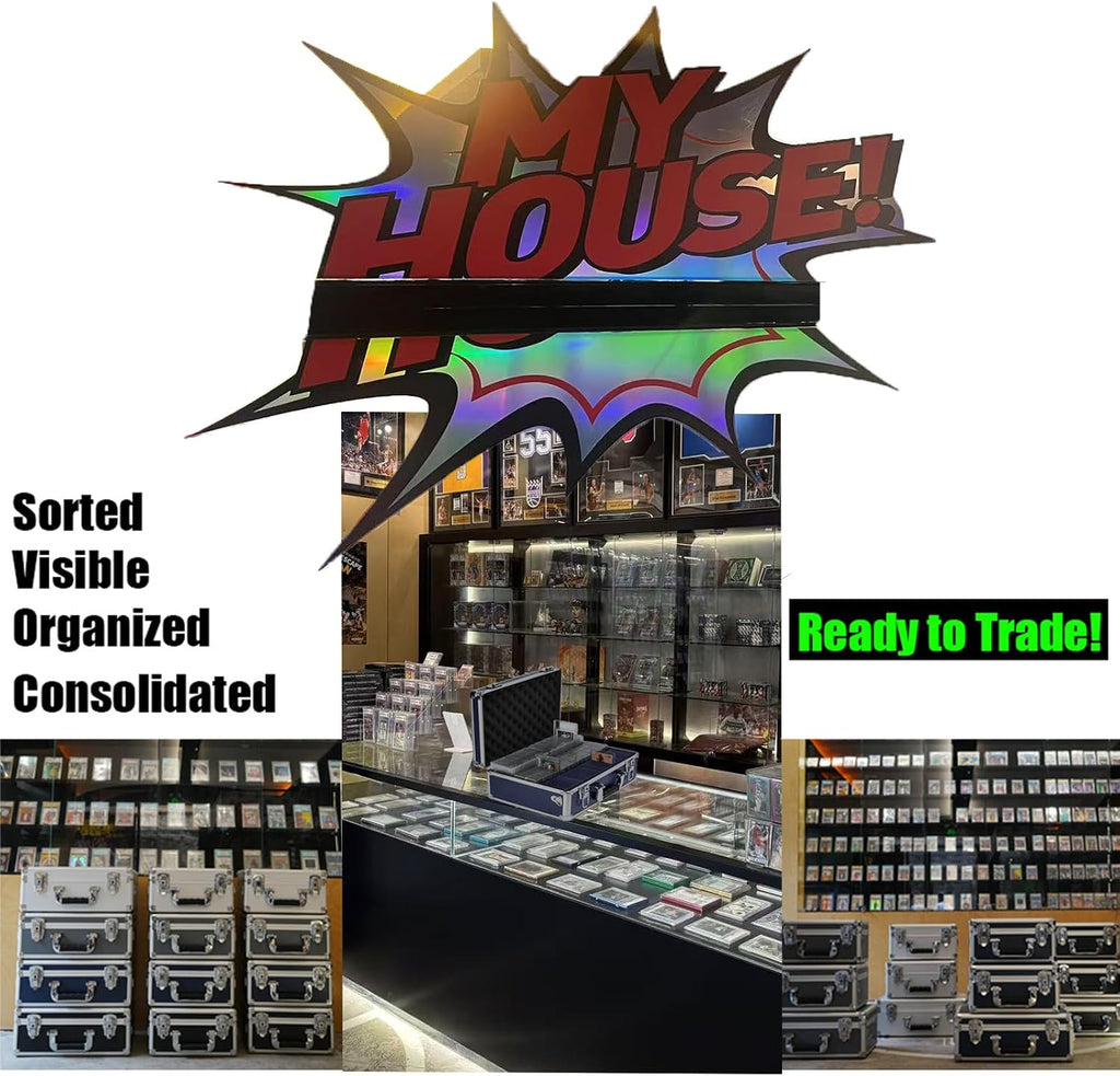 Lockable Trading Sports Card Case Storage Box Holder Organizer