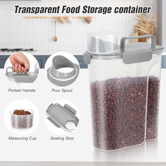 TBMax Pet Food Storage Containers 2 Pack 8-10 Lbs Airtight Dog Food Container - Image 5