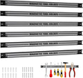 18" Magnetic Tool Holder Strip, 6 Pack Magnet Bar with Mounting