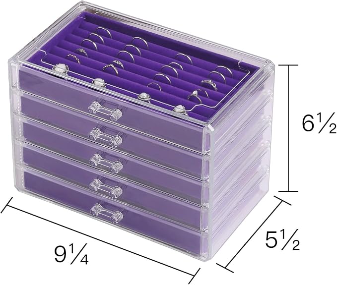 Frebeauty Extra Large Acrylic Jewelry Box - Image 7