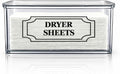 SSTATES Clear Acrylic Dryer Sheets Holder, Flip-top Laundry Pods