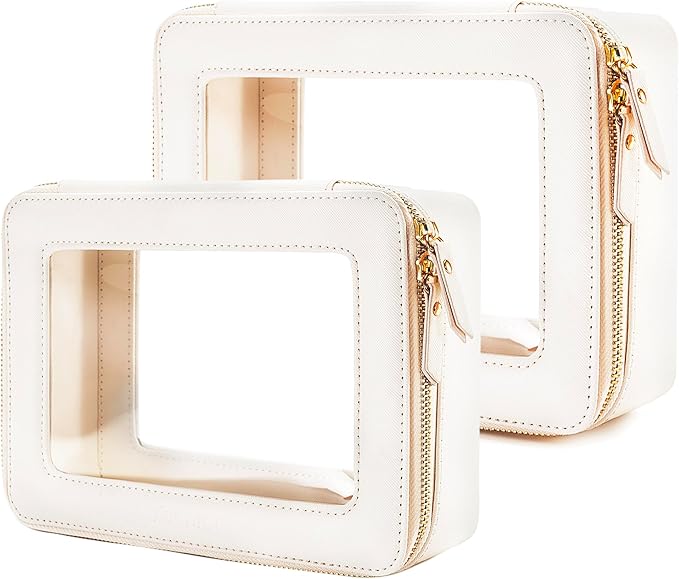 Aveniee Clear Makeup Bag Organizer Set, Portable Travel Toiletry Case by Aveniee