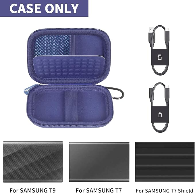 Case Compatible with Samsung T9/ T7/ T7 Shield Portable SSD 1TB 2TB 4TB - Image 2