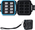 JJC 16 Slots Portable TF Micro SD Memory Card Case, Water-Resistant and by JJC