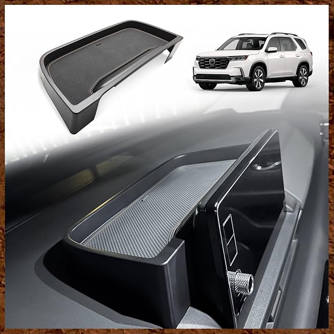 Muslogy for 2025 2024 2023 Pilot Dash Storage Tray Insert Behind Screen Center by Muslogy