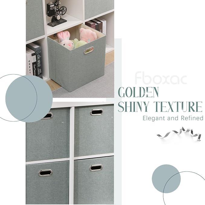 Collapsible Organization Basket Fabric Foldable Box - Image 2