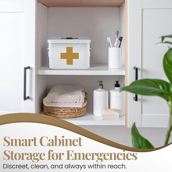 Flexzion First Aid Medicine Box Supplies Kit Organizer - Image 3