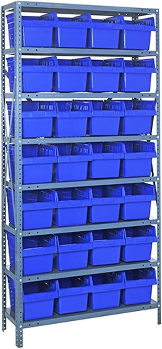 Quantum Storage Systems 1275-SB807BL Solid Heavy Duty 8 Shelves 28 STORE-MAX by QuantumStorageSystems