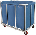 Laundry Cart Commercial, 11.35 Bushel Large Industrial Rolling Laundry Hamper by Graywlof