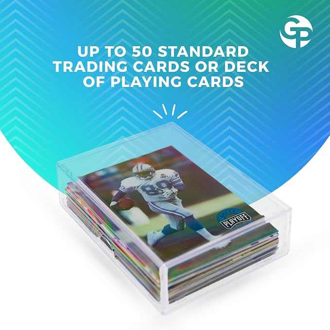 50 Pack Clear Acrylic Card Storage Boxes - Image 3