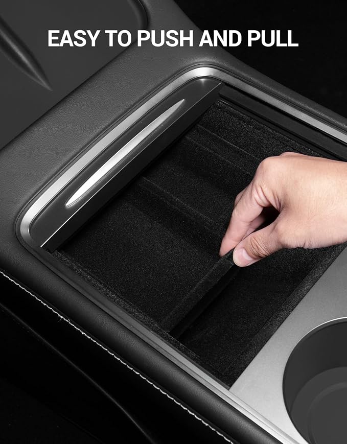 Motrobe 2PCS Tesla Model Y Model 3 Center Console Organizer Tray Armrest - Image 6