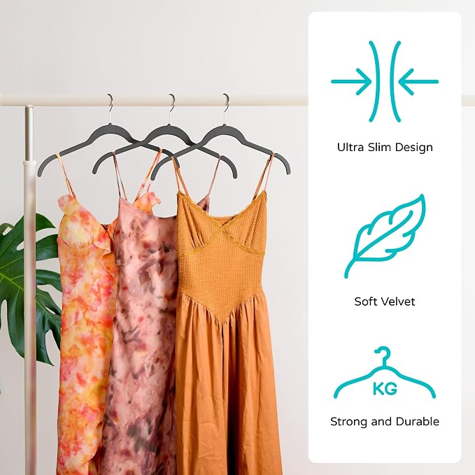 Premium Velvet Hangers 50 Pack - Image 3