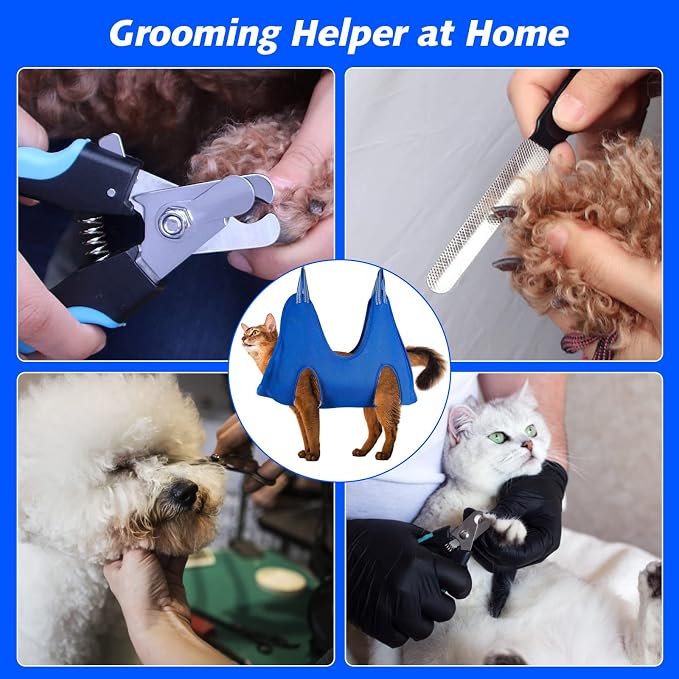 Pet Grooming Hammock Harness for Cats & XS Small Dogs, Dog Sling for Cutting - Image 7