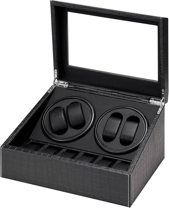 Watch Winder for Automatic Watches, Ultra Quiet Motor, 4 Automatic Watches and - Image 6