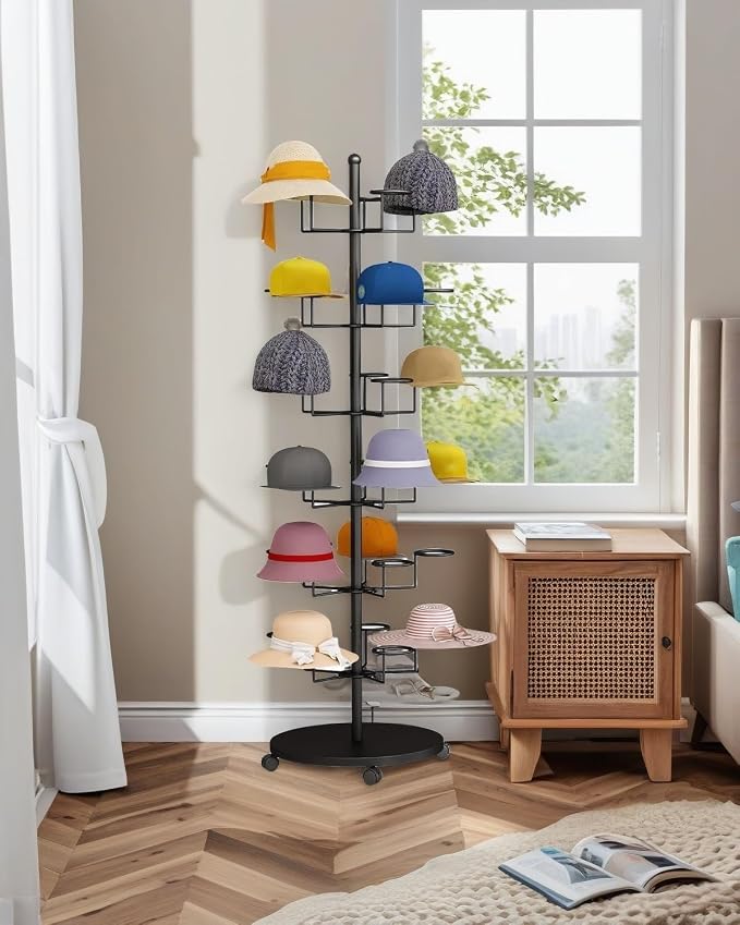 Hat Rack Stand 30-Hooks, Hat Display Stand Metal, Hat Display - Image 4