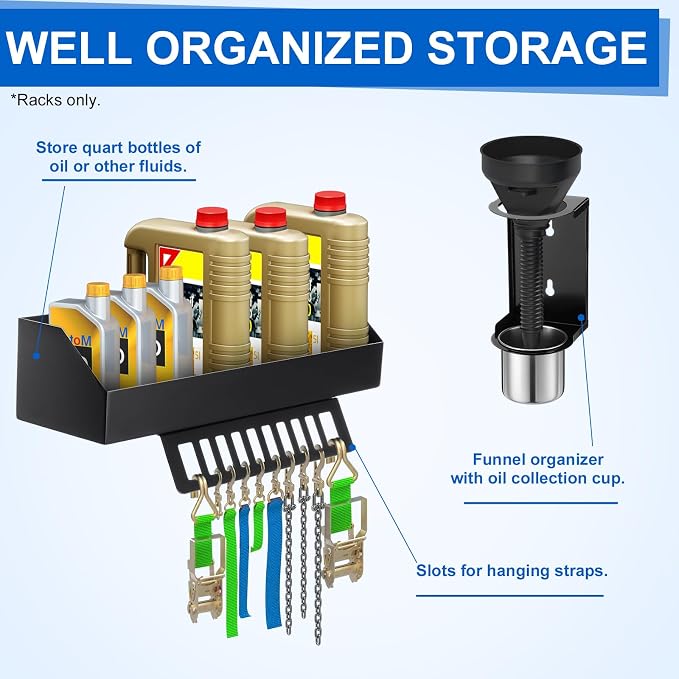 Zonon 6 Quart Motor Oil Bottle Holder Oil Bottle Storage Rack - Image 4