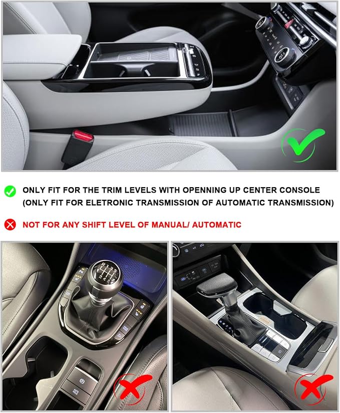 CDEFG 2Pcs Lower Center Console Tray Floor Console Organizer - Image 2