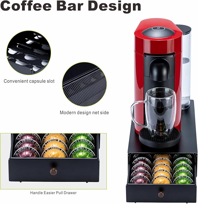 Flagship for Nespresso Pod Organizer Vertuo Pod Holder Coffee Pod Drawer Coffee - Image 3
