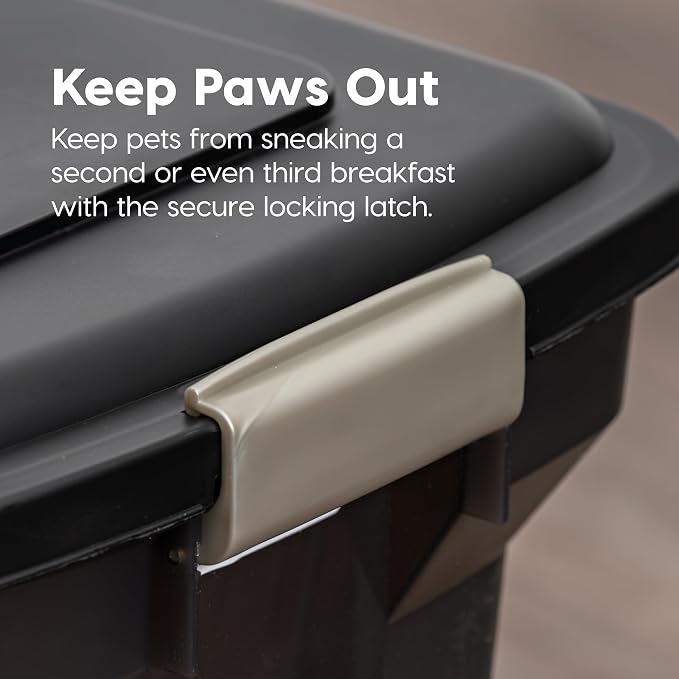 IRIS USA Airtight Dog Food Storage Container, WeatherPro, Removable Wheels - Image 8