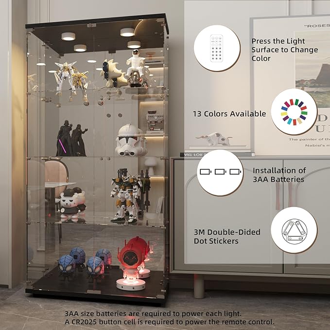 Beauty4U Glass Display Cabinet - Image 6