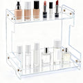 Clear Bathroom Countertop Organizers and Storage, 2 Tier Acrylic Cosmetics by Unknown