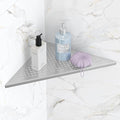 Bathroom Corner Shelf, Recessed 12" Shower Shelf Caddy, SUS304 Stainless Steel by Qeke