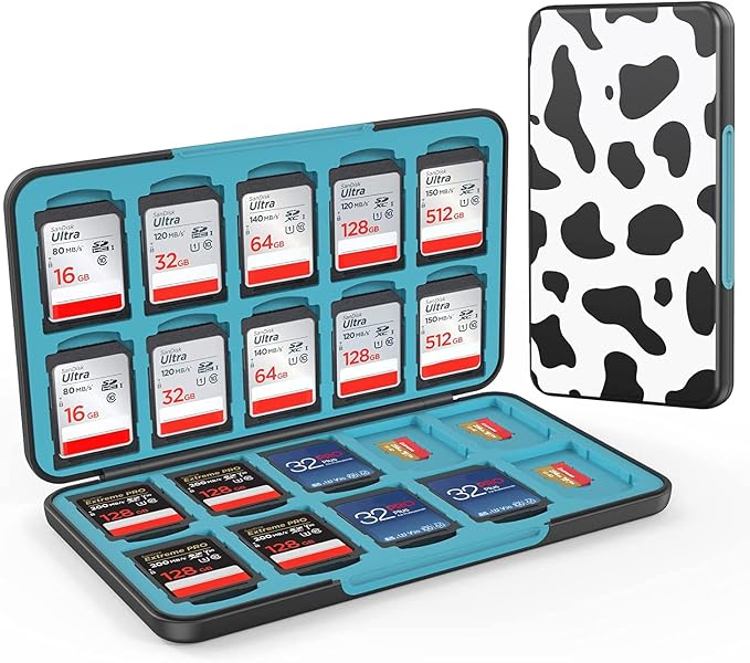 HEIYING SD Card Holder for Memory SD Card and Micro Card, Portable SD Card by HEIYING