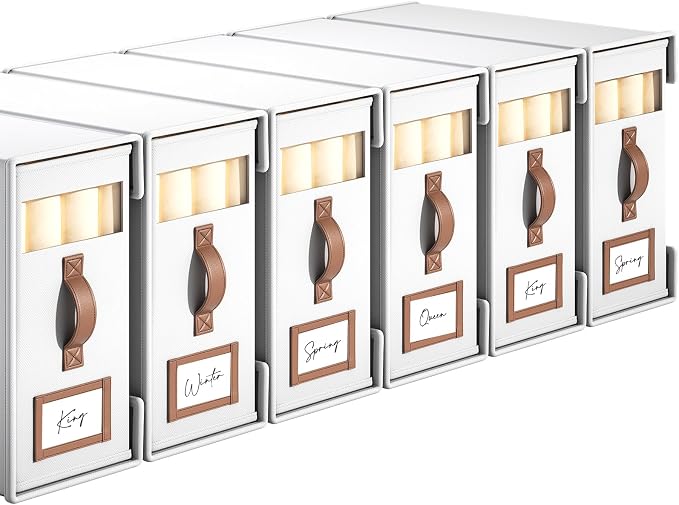6 Pack Bed Sheet Organizers And Storage by BigPonPon