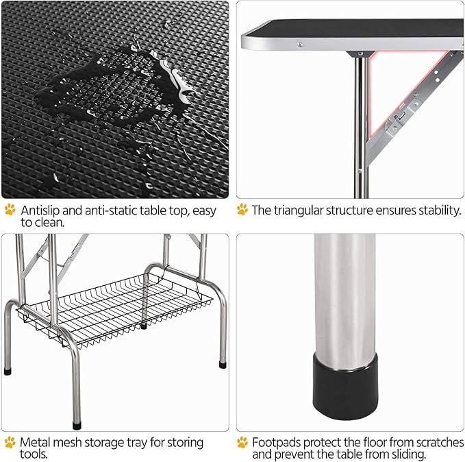 36" Dog Grooming Table Foldable Pet Grooming Tables - Image 4