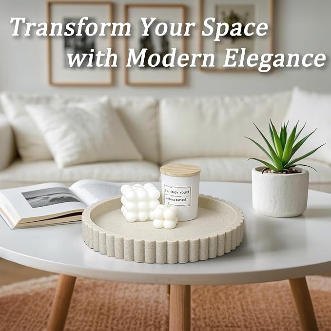 Decorative Coffee Table Tray, Modern Organizer - Image 2