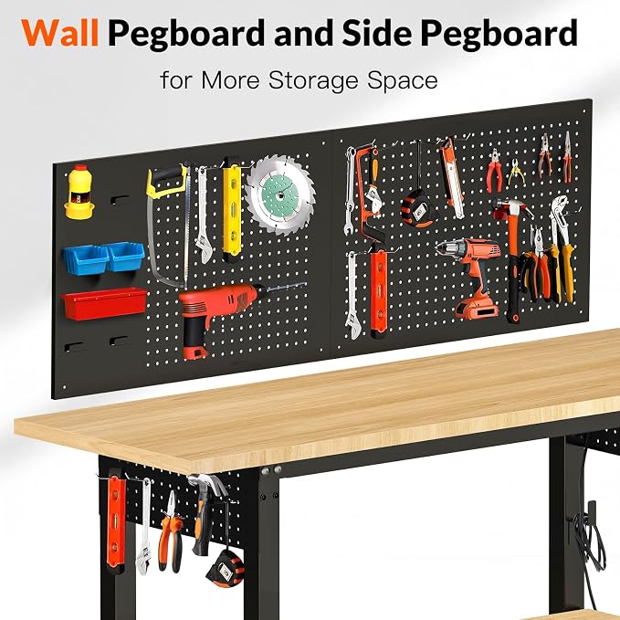 60“ Adjustable Height Workbench Work Bench - Image 4