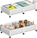 Wisuce Bamboo Under Bed Storage Containers- Underbed Organizer by Wisuce