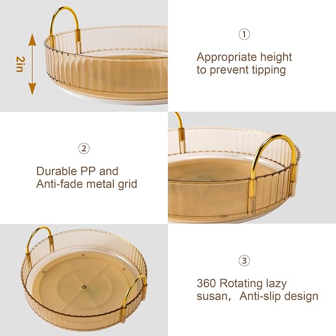 YCIA&DONE 360 Rotating Makeup Organizer and Storage - Image 6