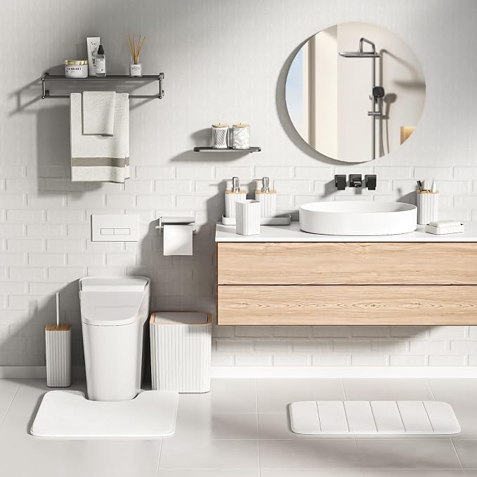 Bathroom Set - 25PC White Bathroom Set - Image 5
