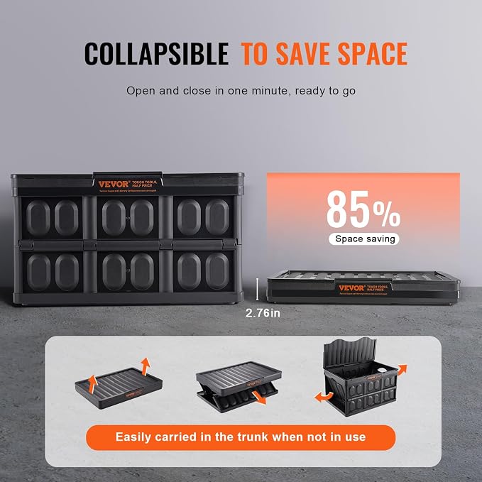 VEVOR 65L Collapsible Storage Bins - Image 3