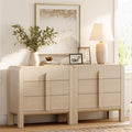 WAMPAT 6 Drawer Dresser for Bedroom, 2 in 1 63" Wide Mid Century Modern Wide by WAMPAT