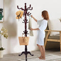 Solid Wooden Coat Rack Stand, Coat Racks Freestanding by Haicang