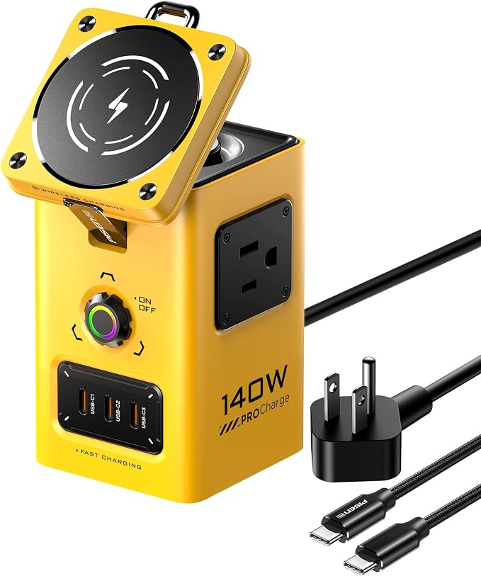 PISEN 8-in-1 Mag-Safe Charger Stand - 140W Charging Station by PISEN