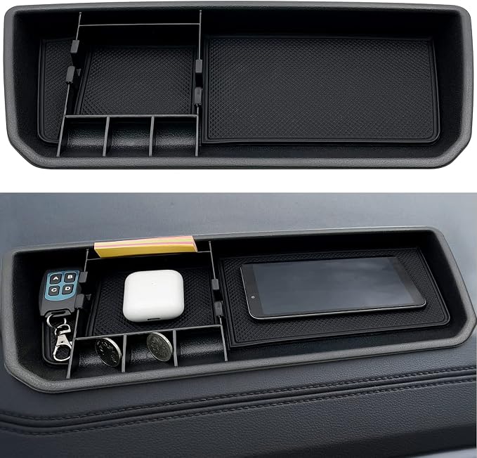 Center Console Organizer fit for VW Atlas and Cross Sport 2018 2019 2020 2021 by EVTIME