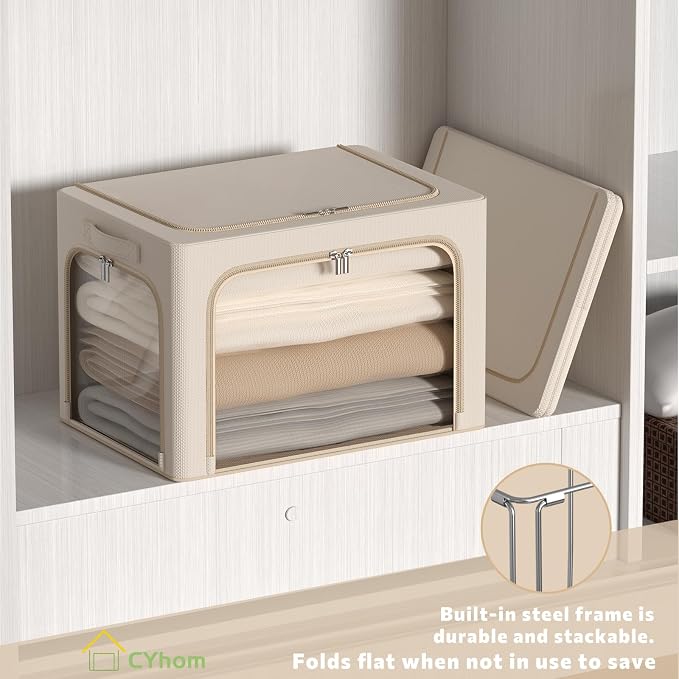 CYhom 3Pack Clothes Storage Bins - Image 3