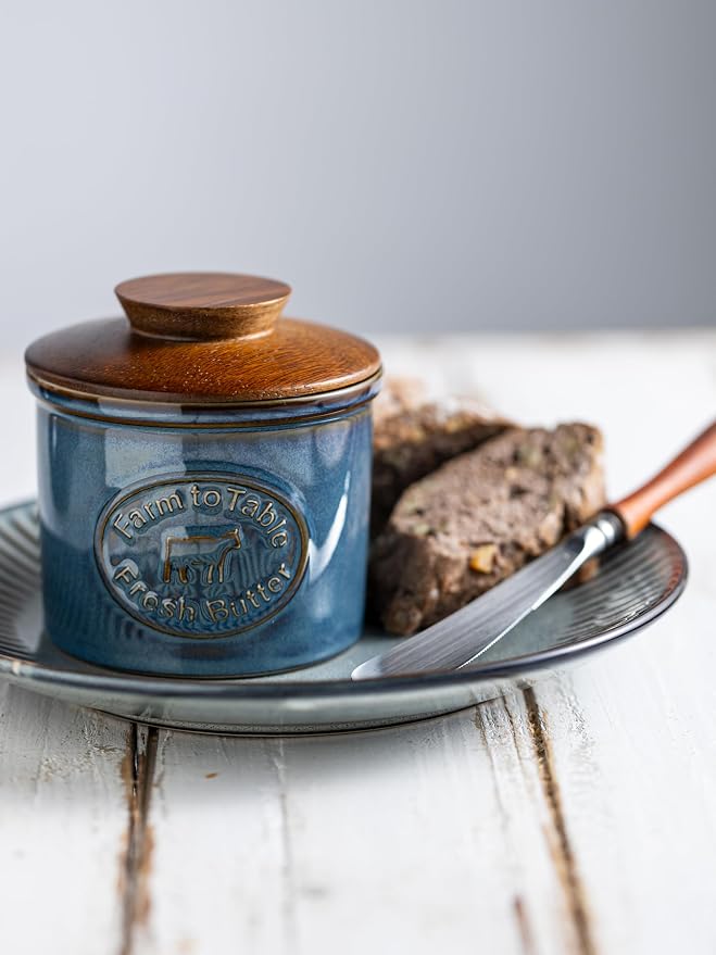 Ceramic Butter Dish with Lid, Butter Crock - Image 9