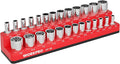 WORKPRO Magnetic Socket Organizer, 1/4-Inch SAE Socket Holder, Socket Trays by WORKPRO
