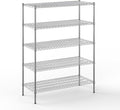 21" Deep x 48" Wide x 64" Height Wire Shelving Kit | 5-Tier | NSF Commercial by Regal+Altair