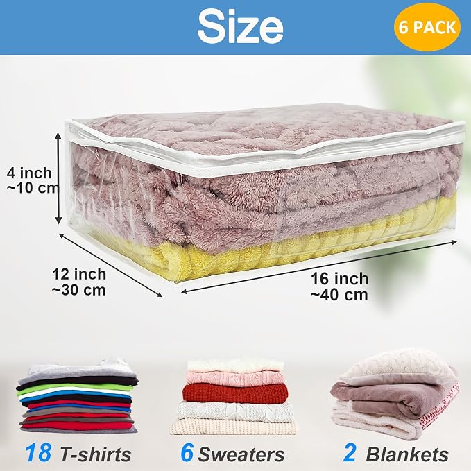 Esme L&H 6Pcs Sweater Storage Bags - Image 2