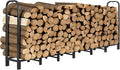 8FT Firewood Rack Holder, Heavy Duty Firewood Storage Log Rack by DNKMOR