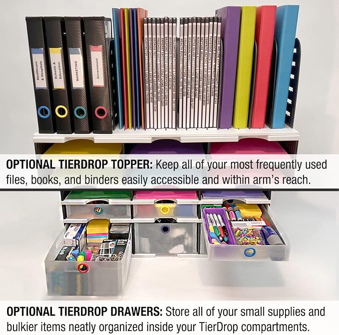 Ultimate Office TierDrop Desktop Organizer Document, and Classroom Sorter - Image 6