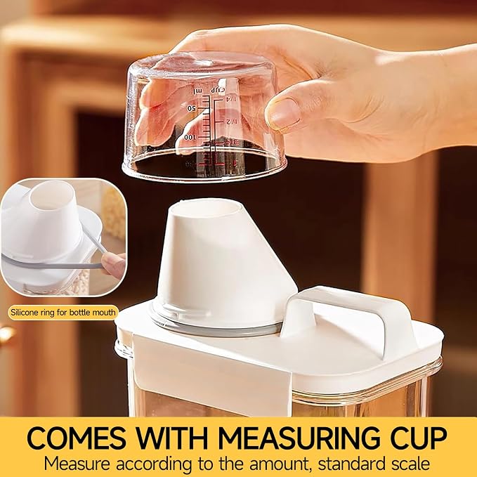 Cereal Container，Rice Storage Dispenser-Airtight Food Storage Organizers - Image 7