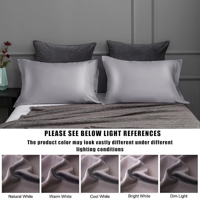TELUS Pillow Cases King Size 2 Pack, Bamboo Rayon Cooling Pillowcases - Image 8